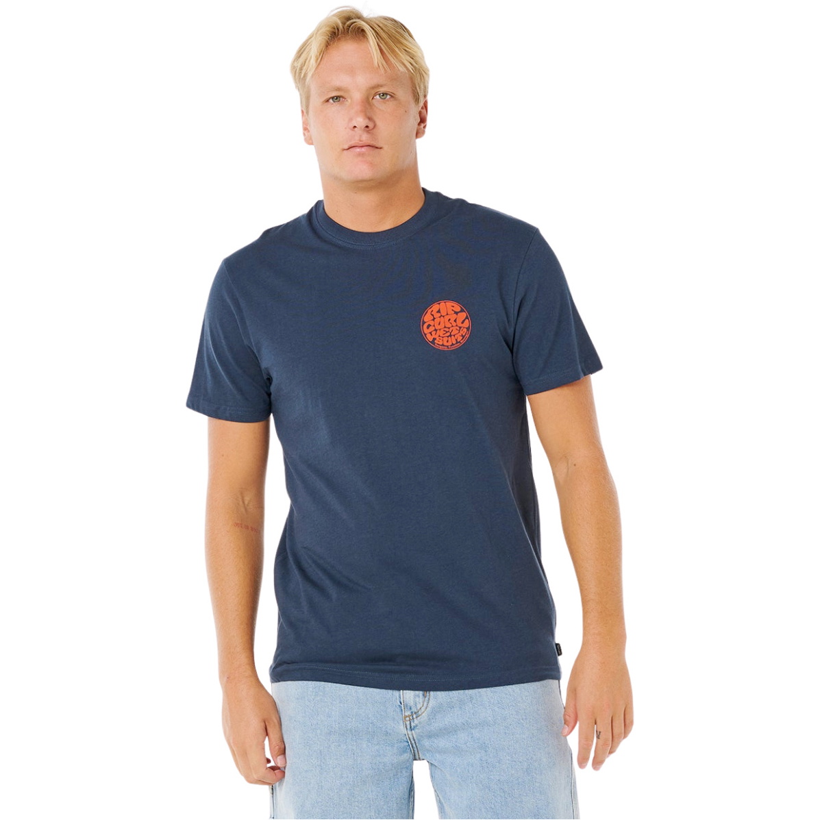 2026 Rip Curl Mens Wettie Icon Tee 10VMTE - Dark Navy